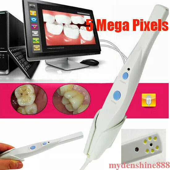 New Dental HD USB2.0 Intra Oral Intraoral Camera 5 Mega Pixels 6-LED Endoscope