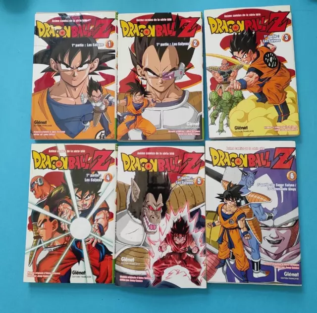 LOT de 6 livres MANGAS DRAGON BALL  Z, Français, couleur, 1 à 6