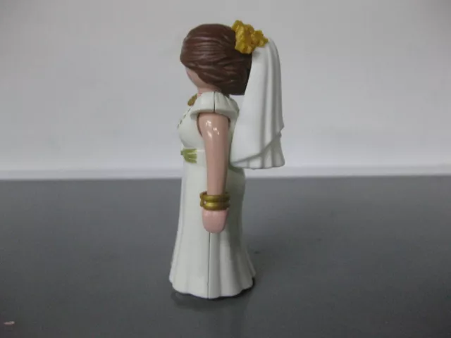 playmobil FIGURA NOVIA CON PULSERA COLLAR Y VELO TRASERO CEREMONIA BODA 2