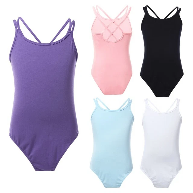 Gonna Abito Danza Dalletto Bambini Cinturino Spaghetti Leotard Ginnastica Abbigliamento Danza
