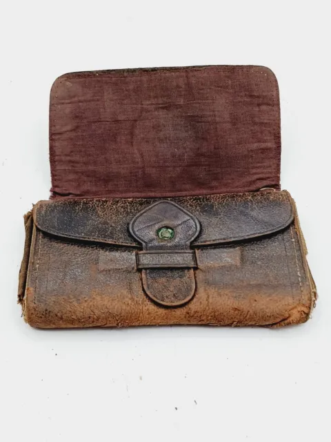 Civil War Era Leather Folding Wallet