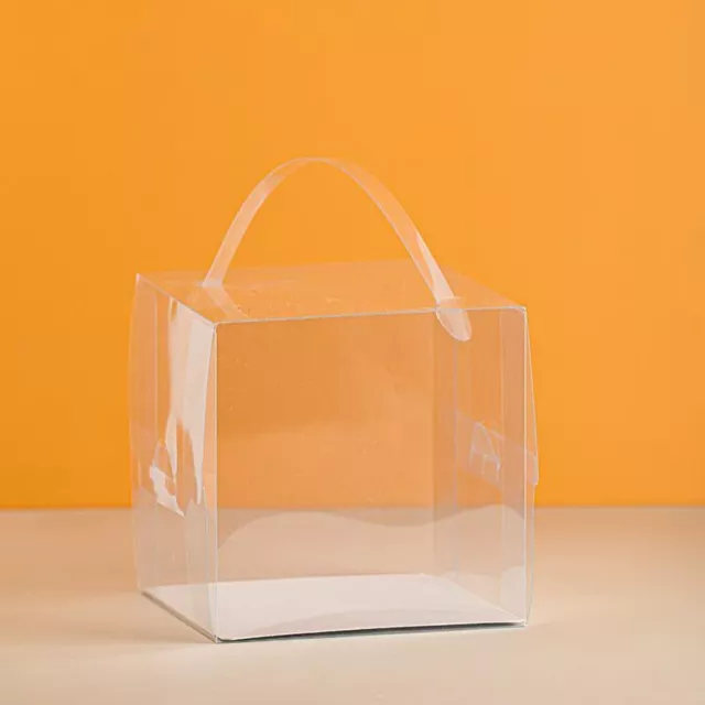 Clear Cube Favour Box PVC Acetate Transparent Chocolate Sweets Cup