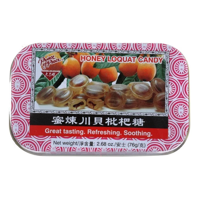 Hans Honey Loquat Candy - Counter Display 2.68 oz 1 Case