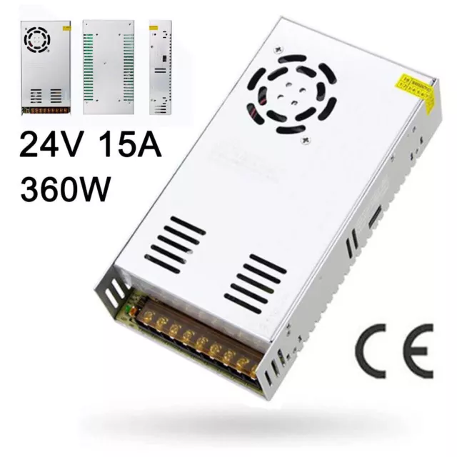 DC24V 15A LED Netzteil Trafo Schaltnetzteil Adapter Power Supply LED Strip 360W