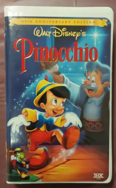 Walt Disney's Pinocchio VHS Clam Shell 60th Anniversary.