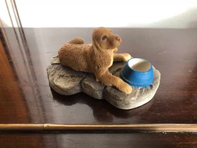 Early Teviotdale Figure - Dog with Bowl - Tom Mackie