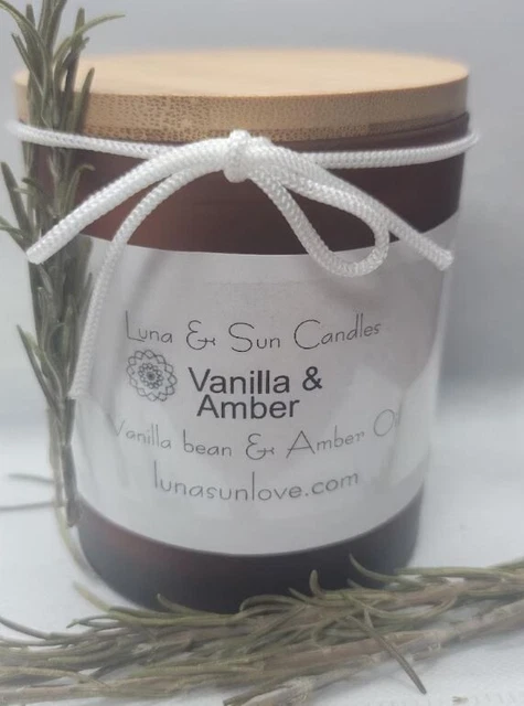 Apothecary Candles 16 oz. Candles incased in beautiful Amber Jar, HIGHLY SCENTED