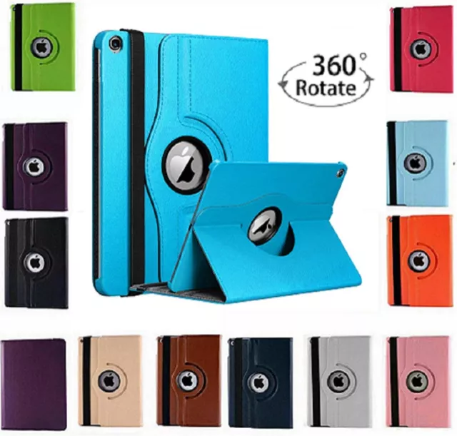 360 rotate Magnetic Smart Stand Leather Case For Apple iPad Air 1 2 9.7" 2017-18