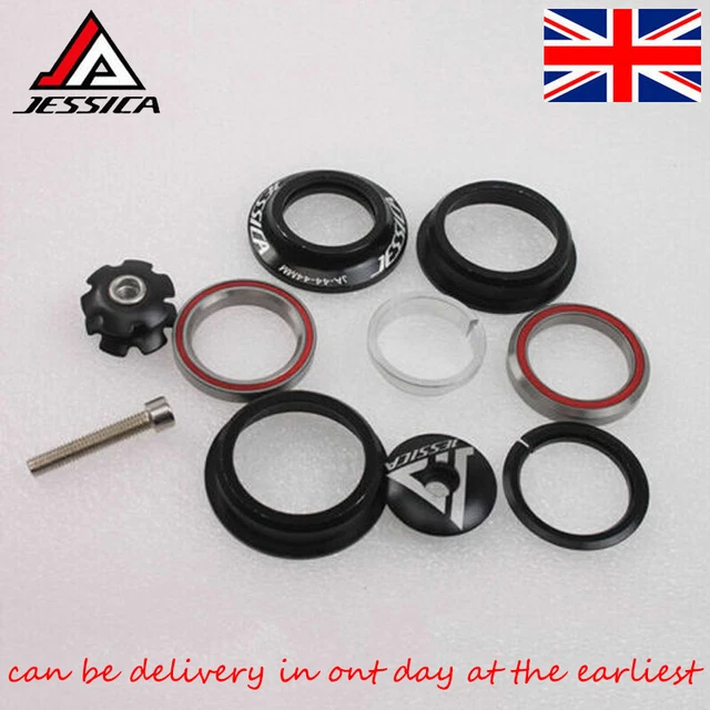 44mm Sealed Cartridge Bearings MTB Road Bike Headset 1-1/8 Fork Steerer  Parts