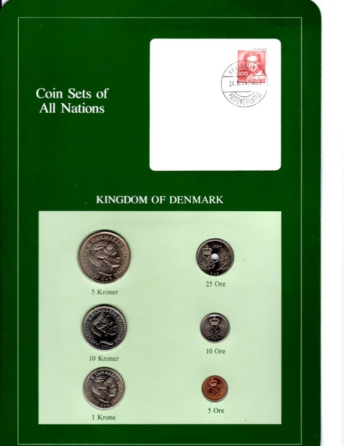 COIN SETS OF ALL NATIONS KINGDOM OF DENMARK PL UCirc 1984 SPECIAL OFFER read des