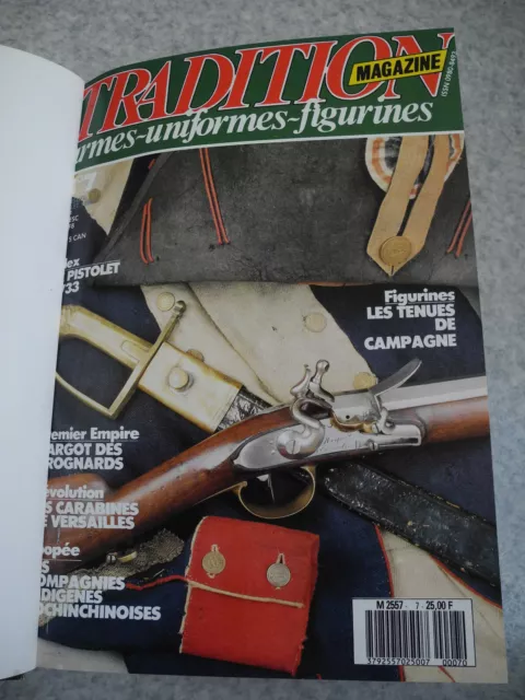 Tradition magazine album n°2 1987/88 n°7/12 militaria french military journals 2