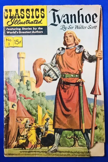 Classics Illustrated #2 “IVANHOE” HRN-167 - 20th Edition (01/1965); GD