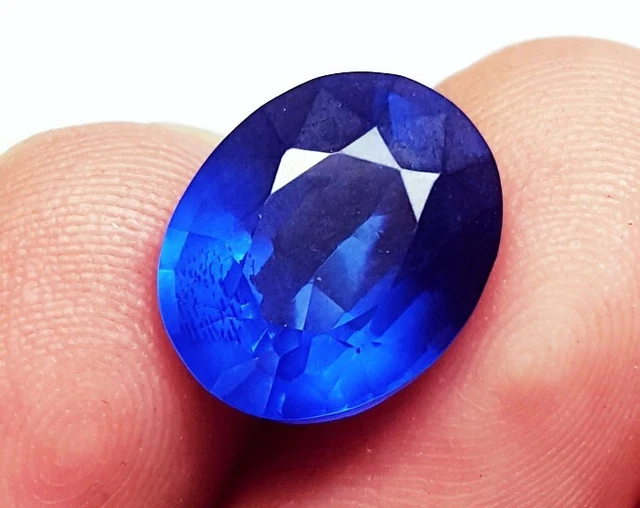 Forme Ovale Naturel Topaze Bleu Londres 6.75 CT Ggl Certifié Desseré Gemme