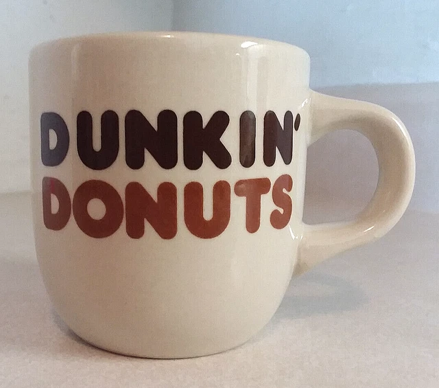 VINTAGE DUNKIN' DONUTS Diner Restaurant Thick Ceramic Coffee Cup Mug ...