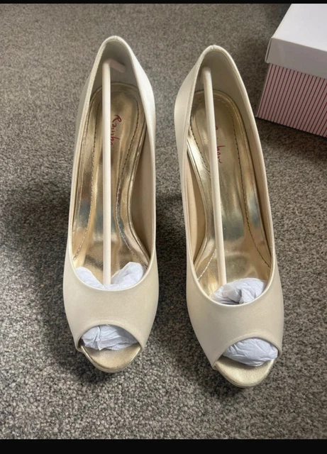 RAINBOW CLUB MASY Ivory wedding shoes bride bridal bridesmaid UK 5.5 EU 38.5 17.50 PicClick UK