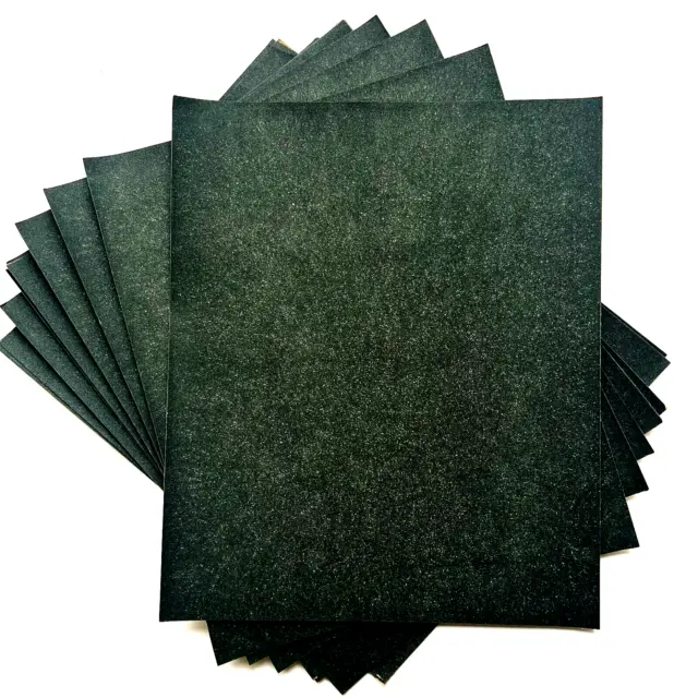 9 x 11 x 150 GRIT SILICONE CARBIDE WET OR DRY SANDPAPER SHEETS - 10 SHEETS