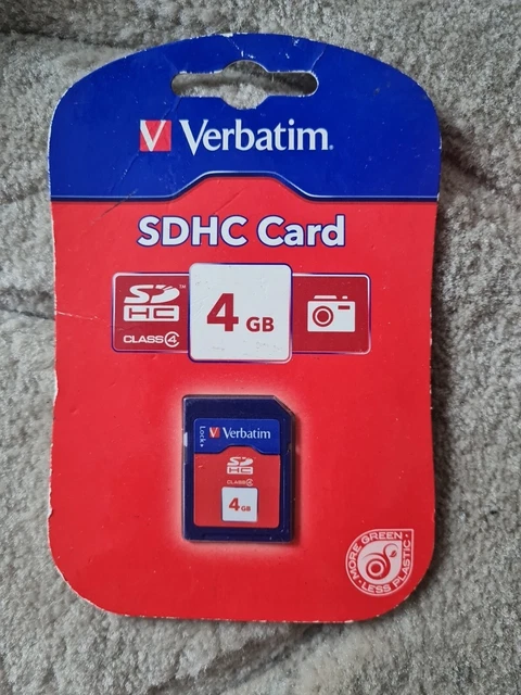 Verbatim 4 GB Clase 4 - Tarjeta SDHC - (VM44016)