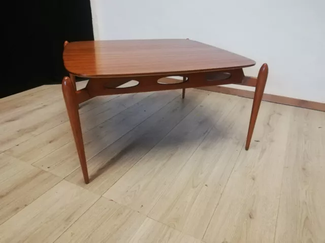 stupendo elegante tavolo tavolino da salotto caffè anni 50 teak anni 1950 /1960