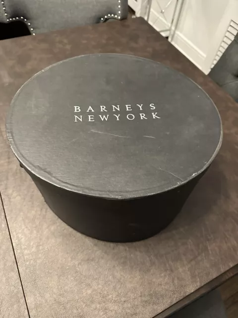 Rare Vintage BARNEYS NEW YOR Hat Box Beautiful Oval Empty Box Only See Pics