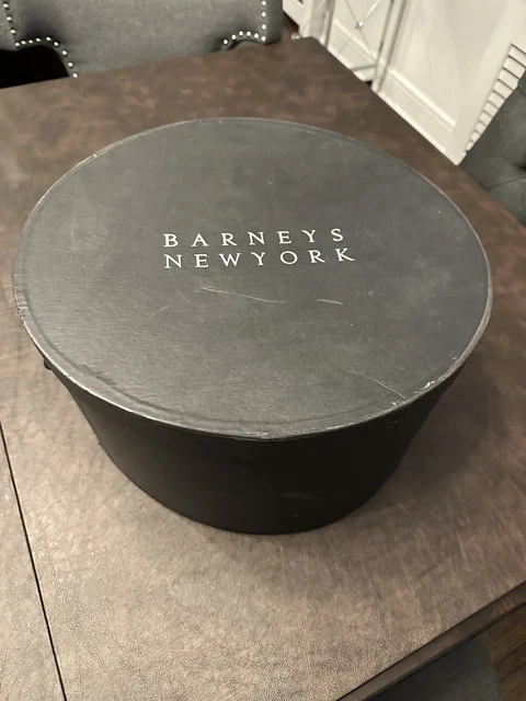 Rare Vintage BARNEYS NEW YOR Hat Box Beautiful Oval Empty Box Only See Pics