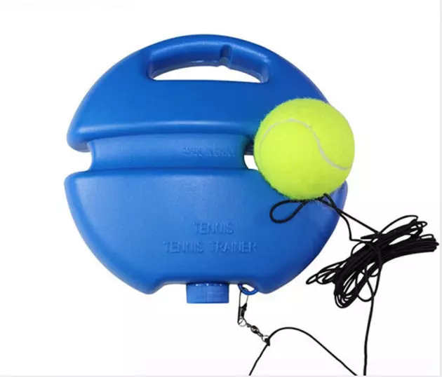 Single Solo Tennis Trainer Ball Training Base For Tennis Beginner Portable 3