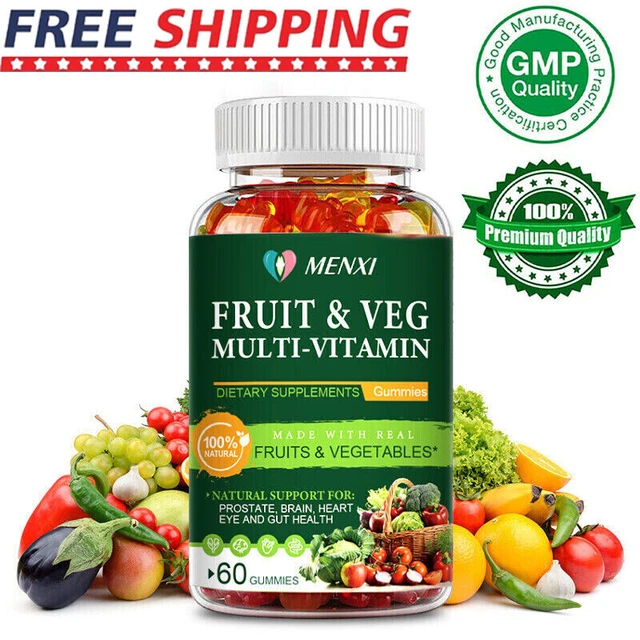FRUITS & VEGGIES 60 Fruit & Veggie Supplement Gummies Vitamins