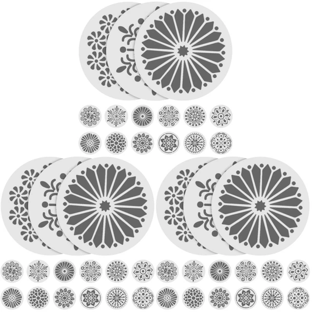 72 ud. hágalo usted mismo plantillas mandala mandala para dibujo artesanía