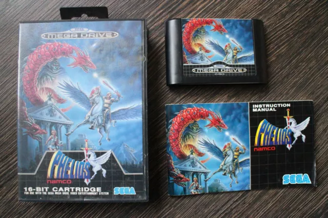 Phelios (SEGA Mega Drive, 1990) PAL ORIGINAL  - COMPLET boite jeu notice