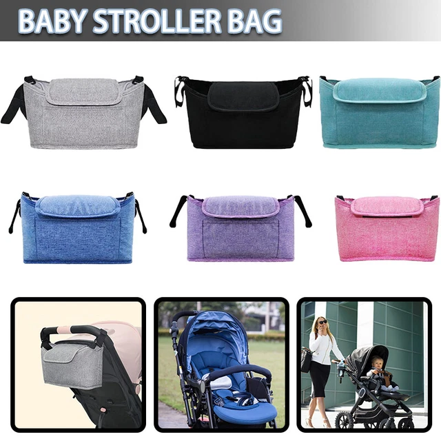 Pram Pushchair Baby Stroller Organizer Storage Mummy Bag Buggy Bottle Holder b _