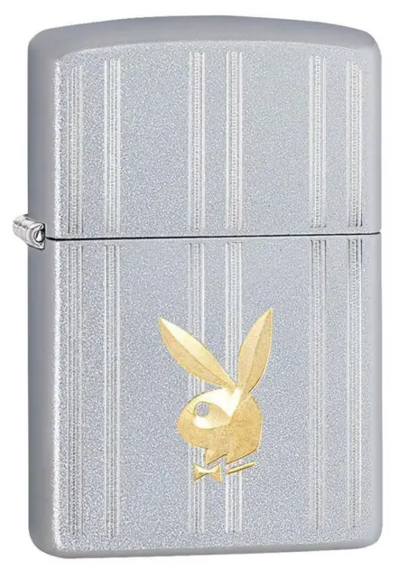 Zippo Windproof Playboy Lighter With Engraved Playboy Bunny, 29777, New In Box