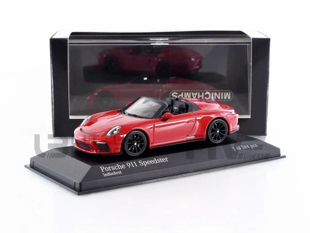 Miniature Spark 1/43 – Porsche 911 991 II Speedster 2019 – Blanc Intérieur Noir – Neuf
