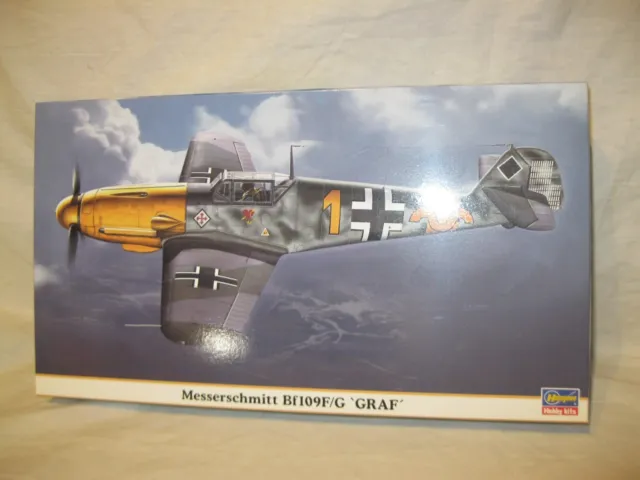 ✈️ NEUF Ancienne MAQUETTE À MONTER MESSERSCHMITT Bf109F/G 'GRAF' 1/48 HASEGAWA