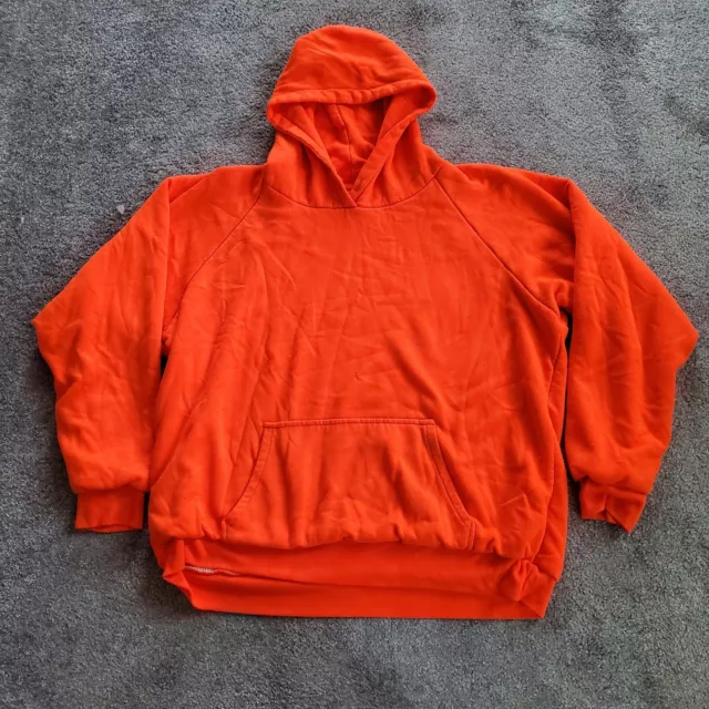 Camber Hoodie Mens Large Orange Pullover Thermal Lined Chill Buster HI Vis Blaze