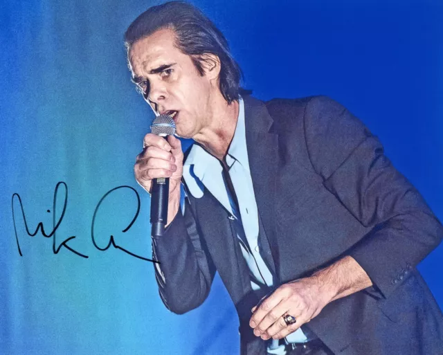 10x8 Foto persönlich signiert von Nick Cave & COA