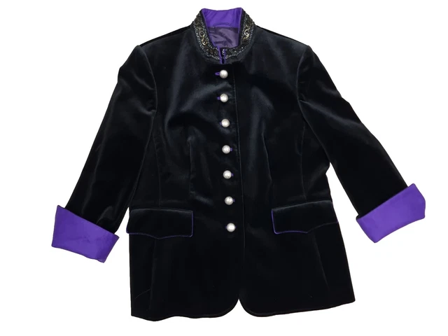 Bauer Pour Femme velluto tradizionale taglia 44 giacca blazer gonna da passeggio (4144)