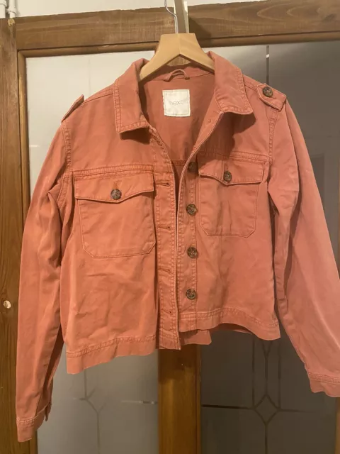 Girls Rustic/Copper Lightweight Denim Jacket From Next. Aged 13yrs. Ex Cond