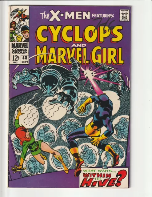 Uncanny X-Men # 48 nice VG Cyclops & Marvel Girl Comic Book 1968