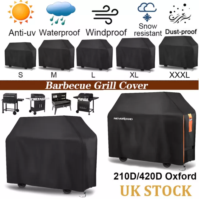 Heavy Duty BBQ Cover Waterproof Barbecue Grill Protector Outdoor Covers XS -XXXL