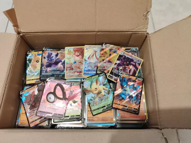 ENORME LOT de +/- 8KG de cartes Pokémon (Brillantes, Ultras, ..), Neuves, FR