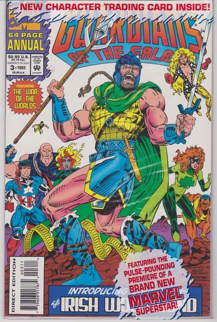 Guardians of the Galaxy Annual #3 Marvel Comics w/card 1993 polybagged