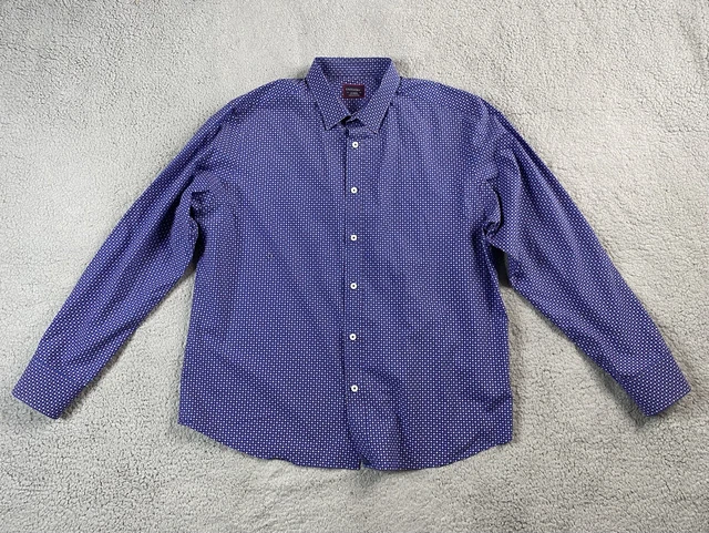 UNTUCKit Shirt XL Extra Large Mens Floral Polka Button Up Long Sleeve Oxford