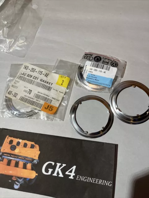 8pcs Genuine VAG 1.4 2.0 1.6 Diesel Emissions Gasket Exhaust Catalyst 1K0253115A