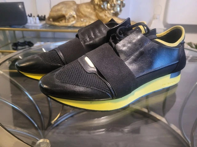 Balenciaga race runner black yellow sale