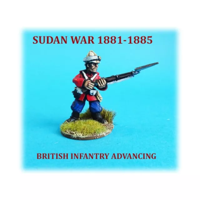 AW Minis Sudan War Mini 28mm British Infantry Marching (Single) Pack New