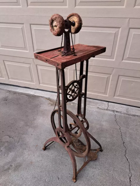 Antique Buffalo Dental Mfg Foot Pedal Polishing Machine Rare