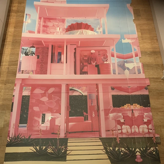 BARBIE MOVIE HOUSE 2023 Large Cinema Cardboard Promotion Panel Mattel £
