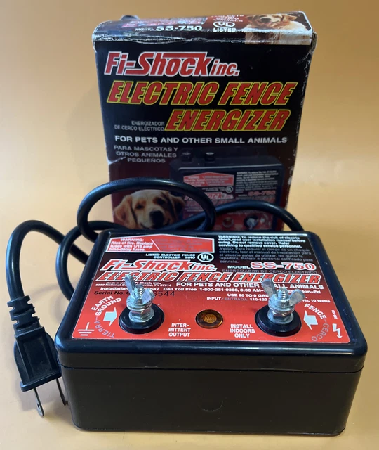 Fi-Shock Inc. Electric Fence Energizer Box SS-750 For Pets and Small Animals