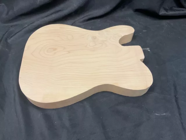 Alder  1-piece guitar body blank   Cut to "tele" shape   #2849