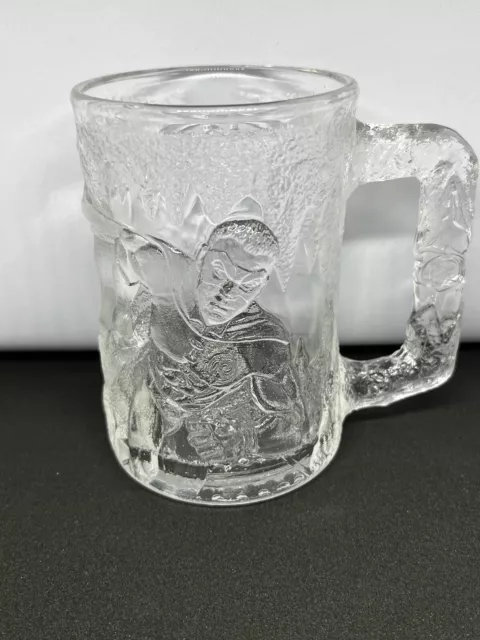 McDonalds 1995 "Batman Forever" DC Comics Clear Glass ROBIN Mug