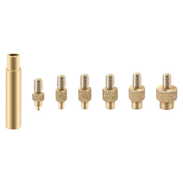 Set di dadi in ottone con inserto da 6 pezzi, raccordi in ottone, dadi in